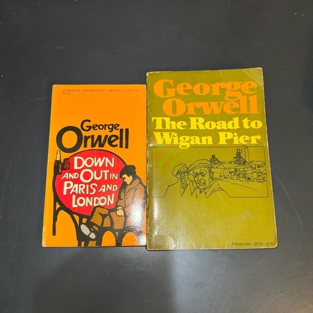 George Orwell - Down And Out In Paris And London The Road To Wigan Pier Lot of 2